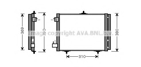 PRASCO PE5295 Condenser, air conditioning